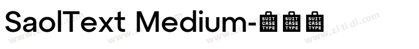 SaolText Medium字体转换